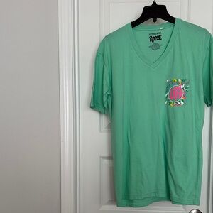 Revice Women's Mint Green V-Neck Blouse